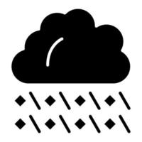 Hailstorm Glyph Icon vector