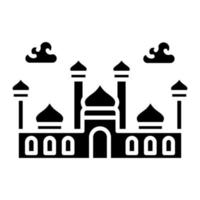 Mosque Glyph Icon vector