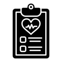 Health Check Glyph Icon vector