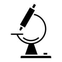 Microscope Glyph Icon vector