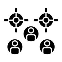 Audience Glyph Icon vector
