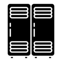 Locker Glyph Icon vector