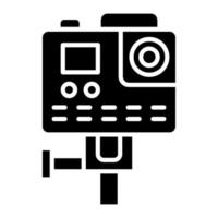 Action Camera Glyph Icon vector