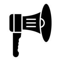 Megaphone Glyph Icon vector