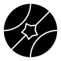 Ball Glyph Icon vector