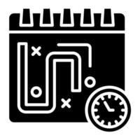 Planning Glyph Icon vector