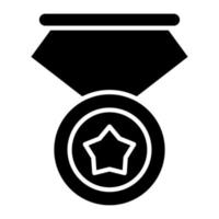 Reward Glyph Icon vector