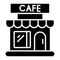 Cafe Glyph Icon vector