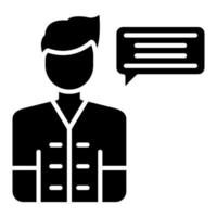 Consultation Glyph Icon vector