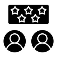 Reputation Glyph Icon vector