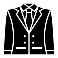 Suit Glyph Icon vector
