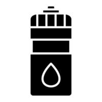 Water Bottles Glyph Icon vector