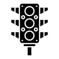 Traffic Light Glyph Icon vector