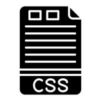 icono de glifo css vector