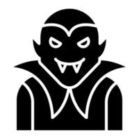 Dracula Glyph Icon vector