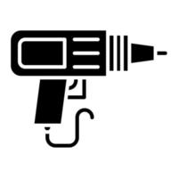 Drilling Machine Glyph Icon vector