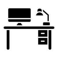 icono de glifo de espacio de trabajo vector