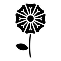 Geranium Glyph Icon vector