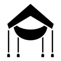 Tarp Glyph Icon vector