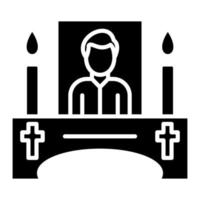 icono de glifo de altar vector