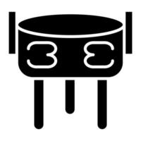 Ding Glyph Icon vector