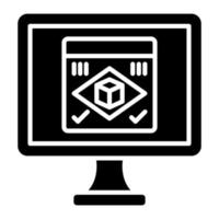 Rendering Glyph Icon vector