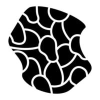 Truffle Glyph Icon vector