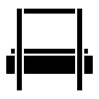 High Jump Glyph Icon vector