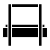 High Jump Glyph Icon vector