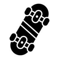 icono de glifo de skate vector