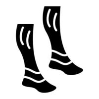 Socks Glyph Icon vector