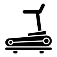 Treadmill Glyph Icon vector