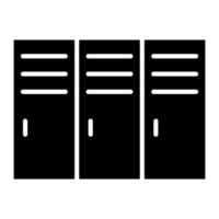 Locker Glyph Icon vector