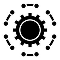 Optimization Glyph Icon vector