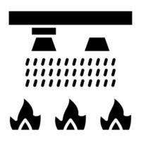 Sprinkler Glyph Icon vector