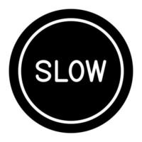 Slow Glyph Icon vector