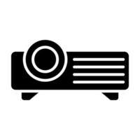 icono de glifo de proyector vector