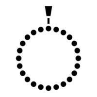 Tasbih Glyph Icon vector