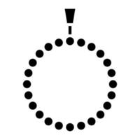 Tasbih Glyph Icon vector