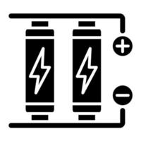 Power Pack Glyph Icon vector