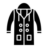 Raincoat Glyph Icon vector