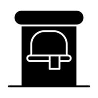 Ticket Office Glyph Icon vector