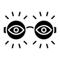 Oculist Glyph Icon vector