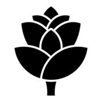 Artichoke Glyph Icon vector