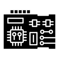 Circuit Glyph Icon vector