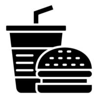 icono de glifo de desayuno vector