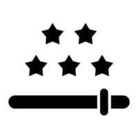 Rating Glyph Icon vector