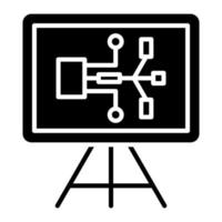 Presentation Glyph Icon vector