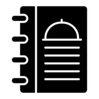 Menu Glyph Icon vector