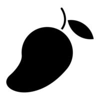 Mango Glyph Icon vector